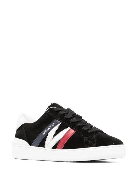 Monaco M Leather-Trimmed Suede Sneakers