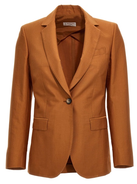 Cotton Single Breast Blazer Jacket