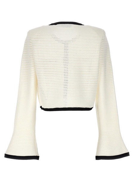 Cardigan All'uncinetto - Bianco / XS