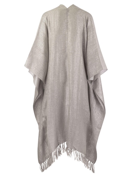 Brunello Cucinelli Fringed Long-Length Cape