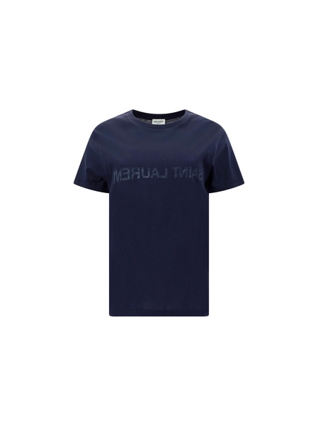 Saint Laurent Reverse T-Shirt Blue