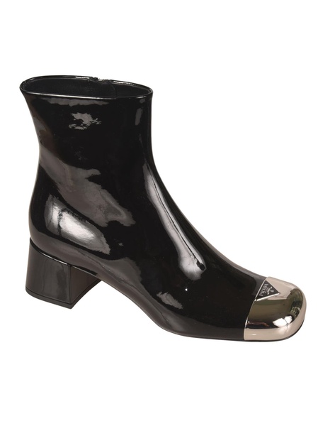 Modellerie Metal-Tipped Leather Ankle Boots