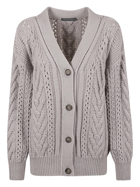 Knitted Buttoned Cardigan