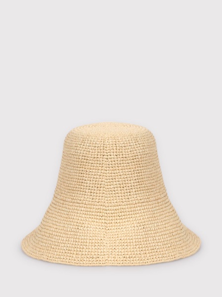 Brand-embroidered woven bucket hat