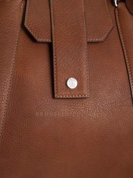 Brunello Cucinelli Leather Weekend Bag