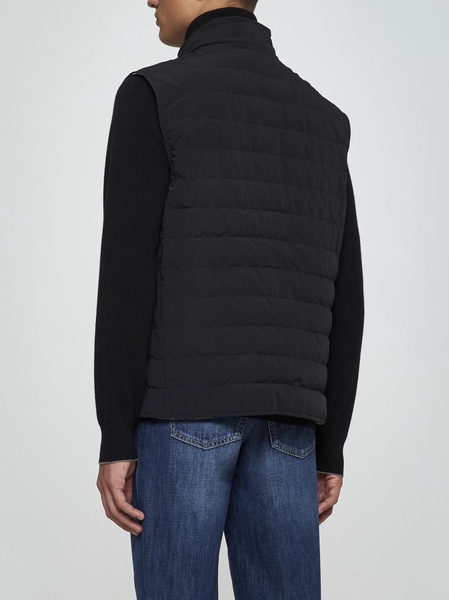 Quilted Nylon Sleeveless Down Jacket