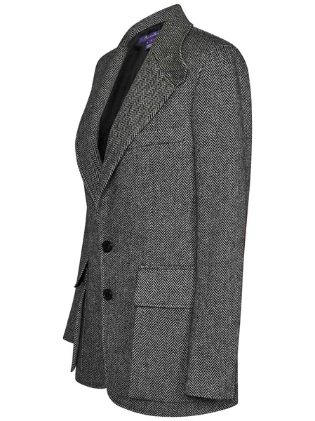 Ralph Lauren Collection Herringbone Single-Breasted Blazer