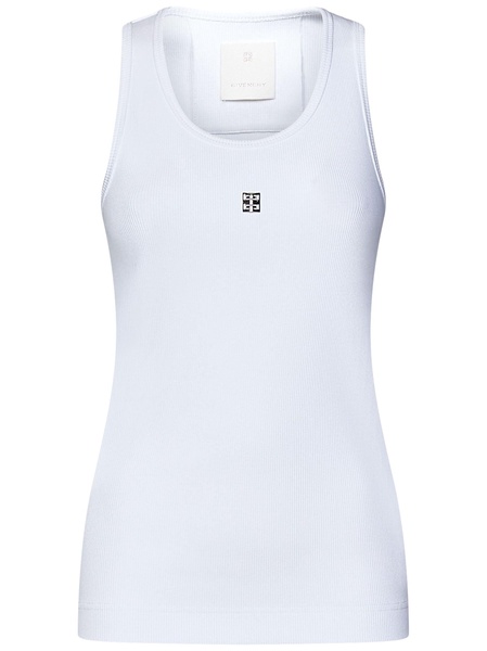 4G-logo plaque sleeveless top