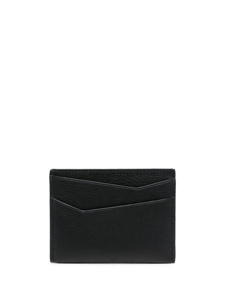 Puzzle Edge Logo-Debossed Leather Cardholder