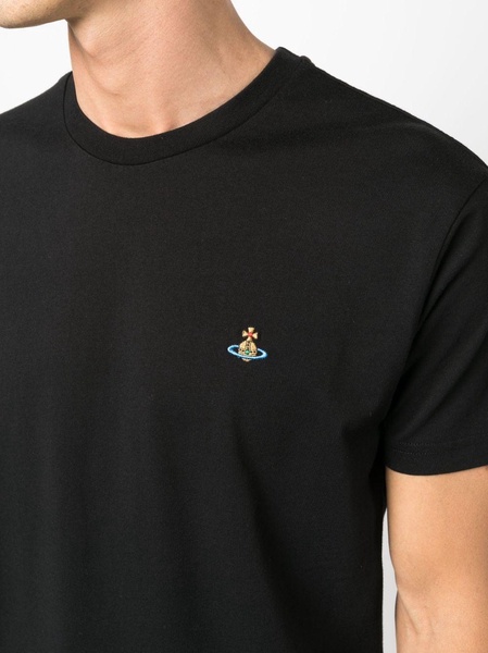 Orb-embroidered cotton T-shirt