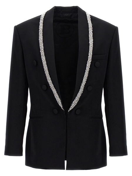 Balmain Blazer with shimmering appliqués