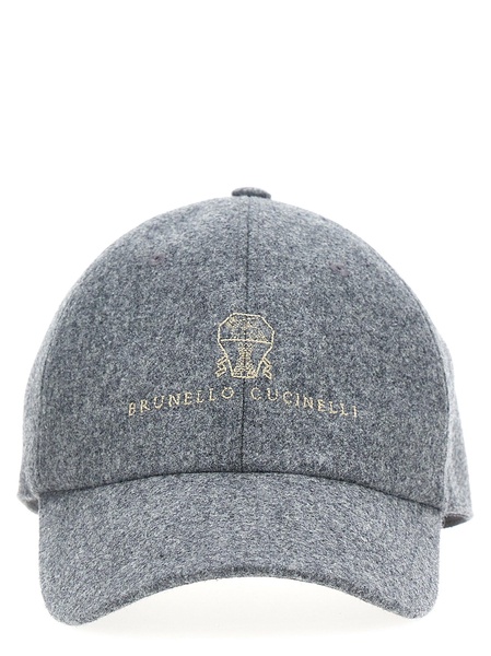 Brunello Cucinelli Logo Embroidery Cap