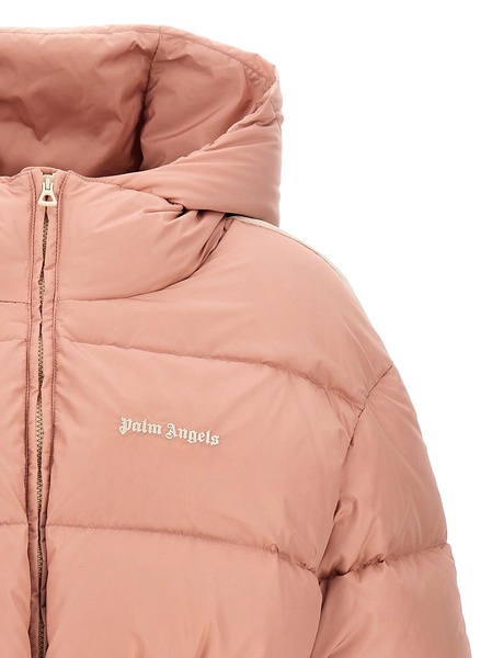 Palm Angels Long Down Jacket 'Waist Belt'