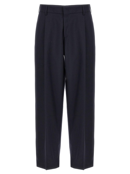 Front Pleat Pants Blue