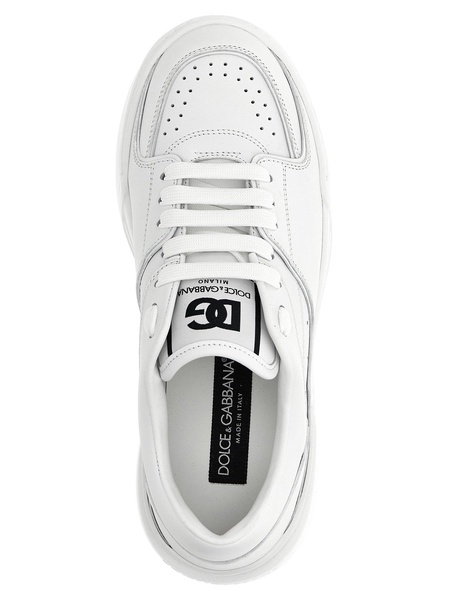 rhinestone-embellished leather sneakers