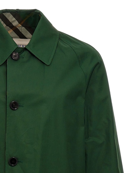 Medium Reversible Car Coat Check Coats, Trench Coats Green