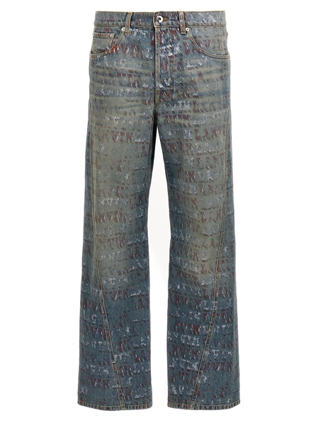 Logo Print Jeans Multicolor