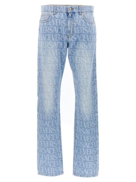 Versace Allover Jeans Light Blue