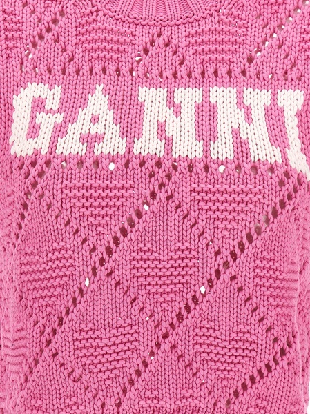 Logo Vest Gilet Fuchsia