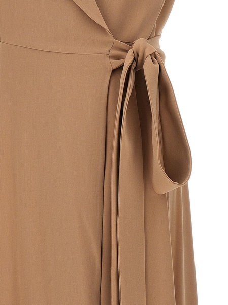 Wrap Dress Dresses Beige