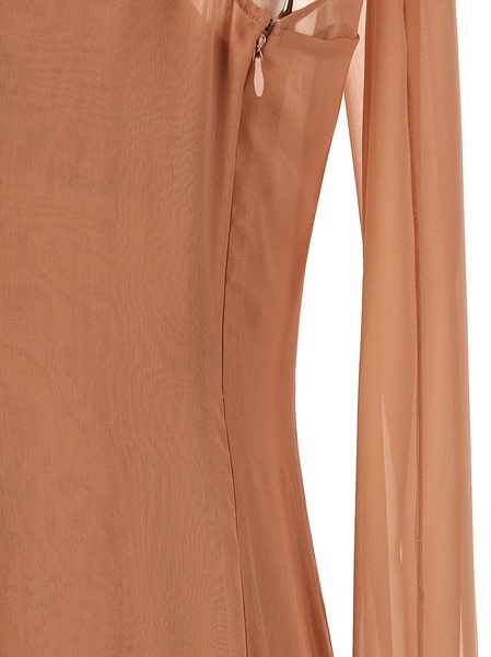 Alberta Ferretti Long Chiffon Dress