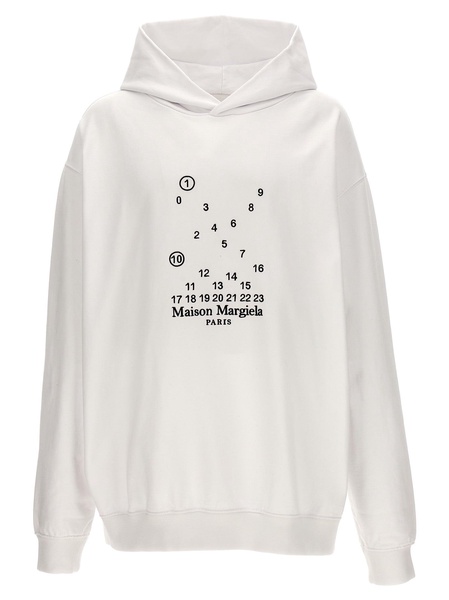 Logo Hoodie Shirt, Blouse White