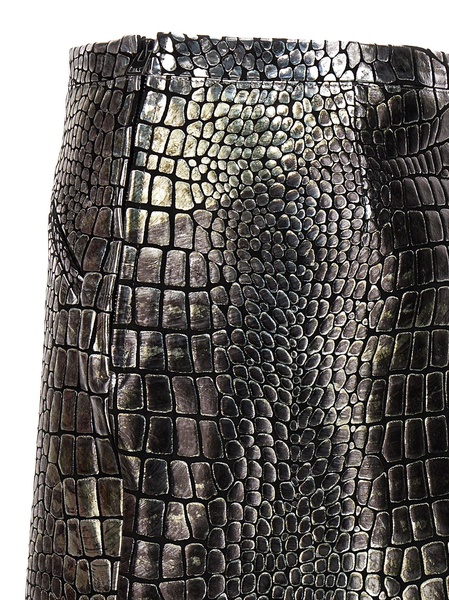 Tom Ford Embossed Mini Leather Skirt