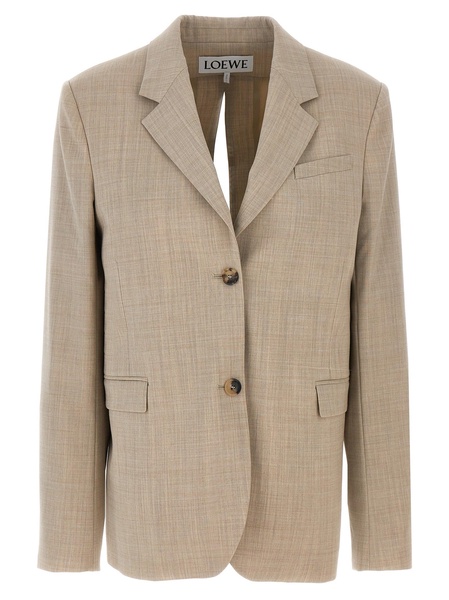 Tailored Blazer With Back Lace Blazer And Suits Beige