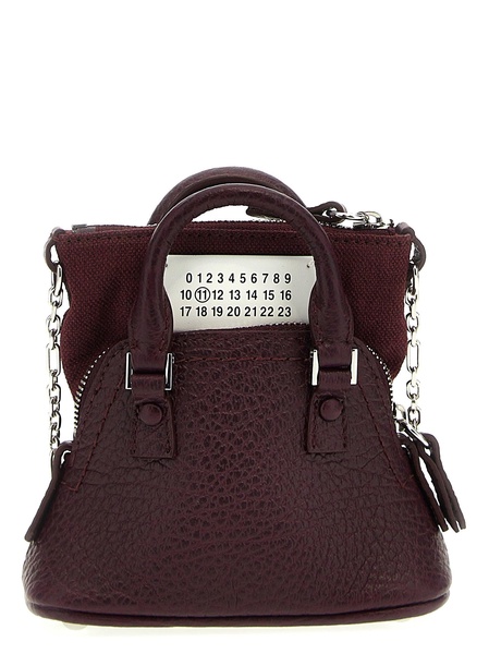 Maison Margiela Numbers-Patch Zipped Mini Shoulder Bag