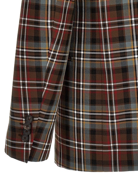 Etro Double-Breasted Check-Patterned Blazer