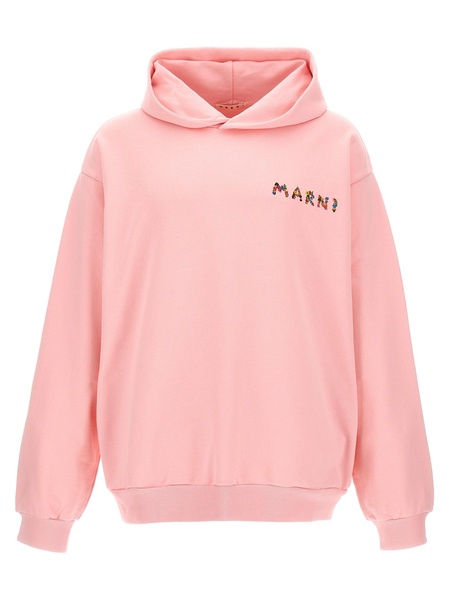 Collage Bouquet Sweatshirt Pink