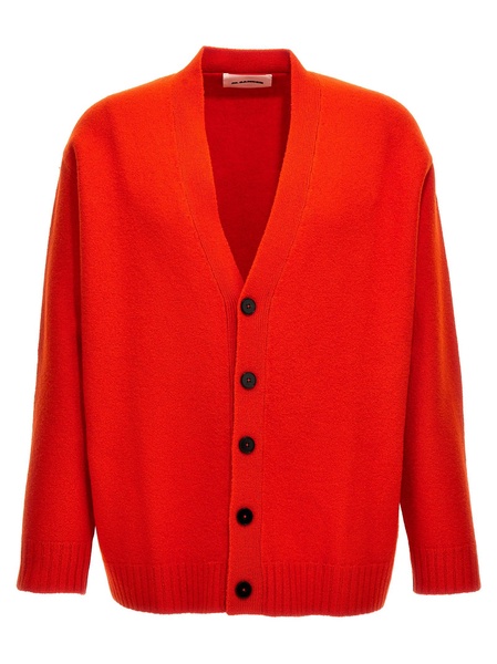 Wool Cardigan Sweater, Cardigans Orange