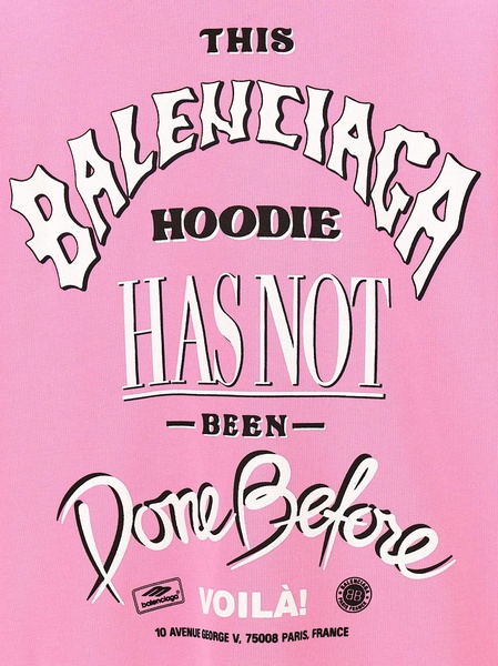 Printed Hoodie Sweatshirt Pink