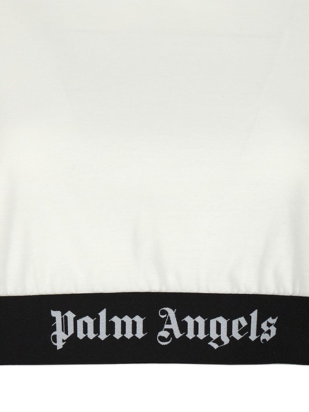 Palm Angels 'Logo Tape Crop' T-Shirt