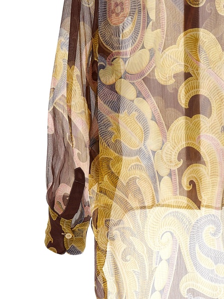 Printed Silk Shirt Shirt, Blouse Multicolor