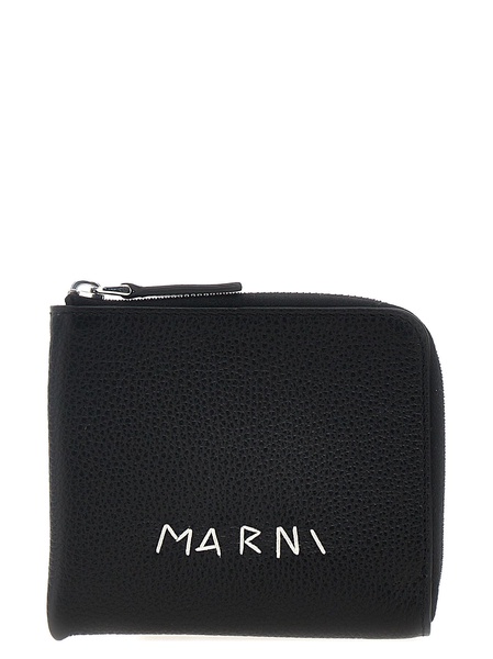 Logo Wallet Wallets, Card Holders Black