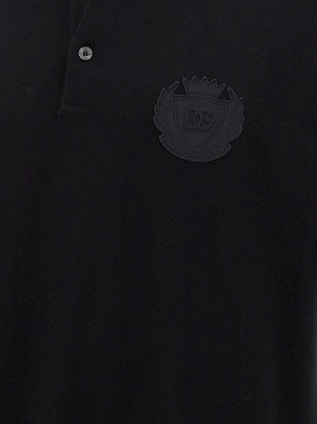 Dolce & Gabbana 'Patch Logo' Polo Shirt