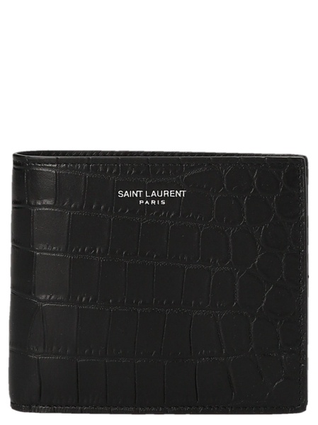 Saint Laurent Paris East/West Wallets, Card Holders Black