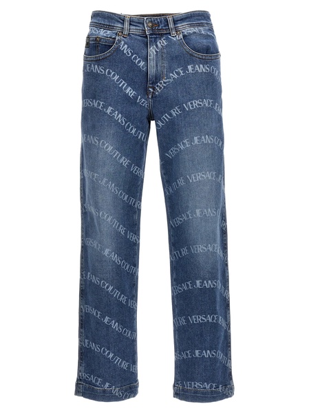 Versace Jeans Couture Logo Printed Jeans