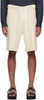 Beige Drawstring Shorts