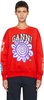 Ganni Floral Printed Crewneck Sweatshirt