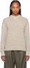 Beige Patch Sweater