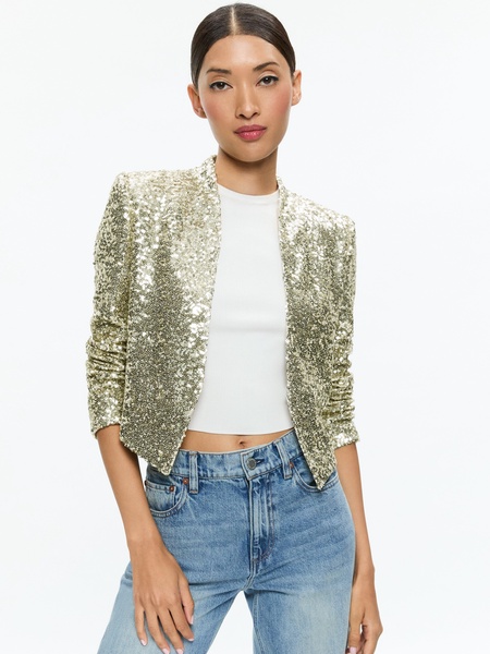 NEW HARVEY SEQUIN OPEN FRONT JACKET