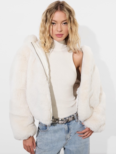 ROWE FAUX FUR BOMBER