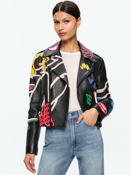 A+O X TOM WESSELMANN CODY LEATHER MOTO JACKET