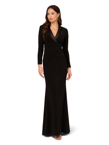 Adrianna Papell Women's Tuxedo Long Dress