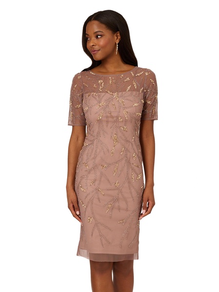 Adrianna Papell Women's Beaded Cocktail Dress