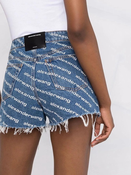 Alexander Wang Denim Shorts With Print