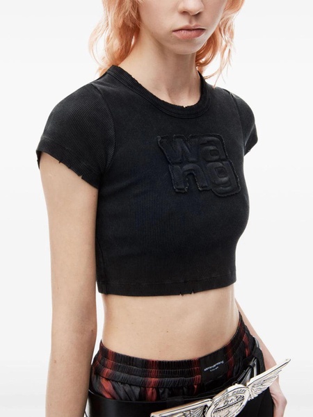 Alexander Wang T Shirt With Crop Application