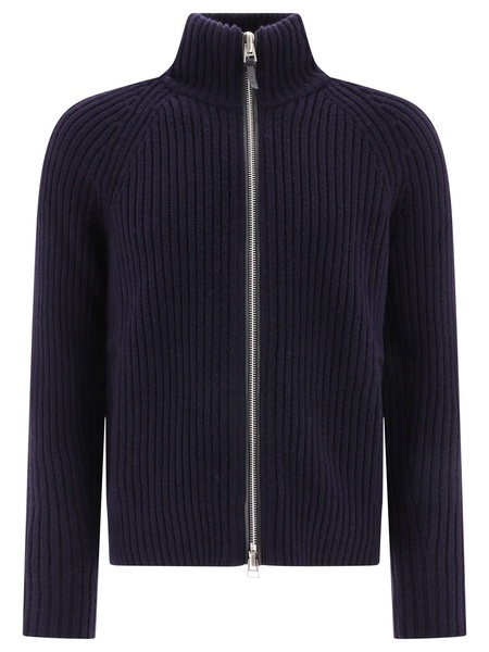 TOM FORD Ribbed Zippered Sweater in Luxe Wool-Cashborne Blend